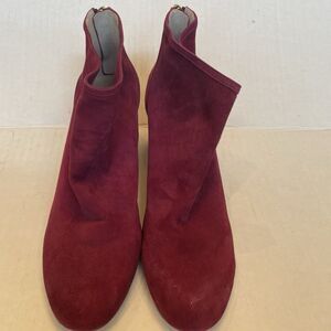 Cecilia New York Burgundy Suede Boots size 9.5